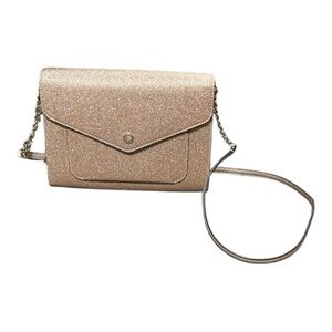 Kate Spade - NWOT - Rose Gold Crossbody Bag with Envelope Design and Chain Strap